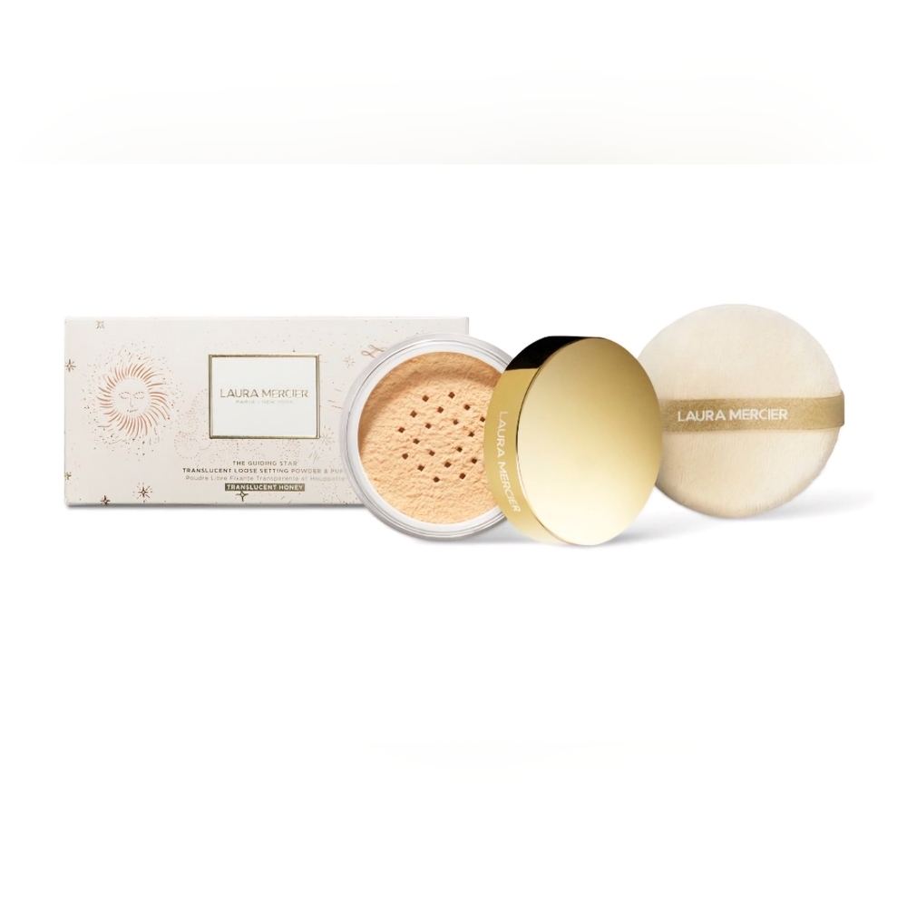 LAURA MERCIER The Guiding Star Translucent Honey Loose Setting Powder Gift Set